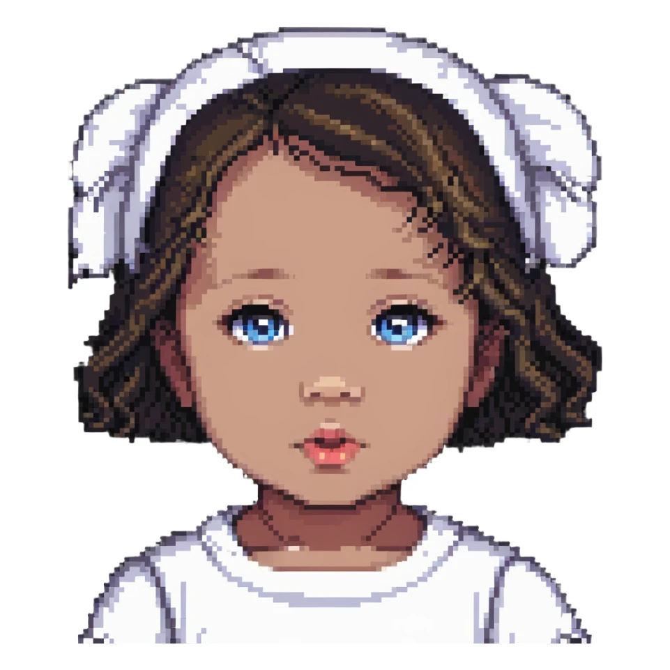 cute baby girl sticker