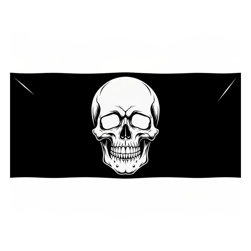 goth banner, no text, no background, minimal, expressive, variation 3 sticker