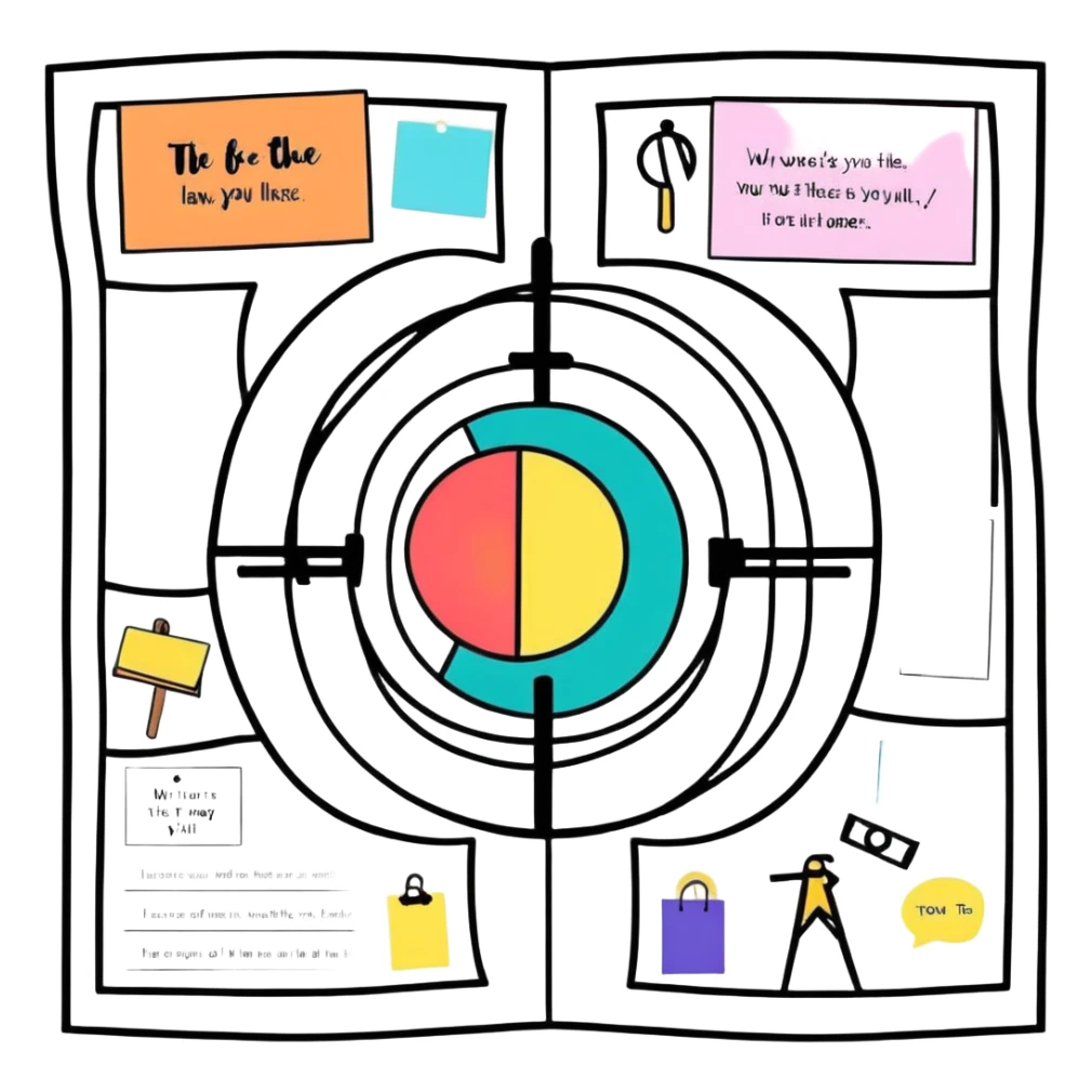 vision board with positive affirmations, law of attraction sticker