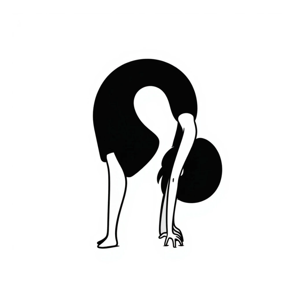 bending woman, Bendy cartoon style sticker