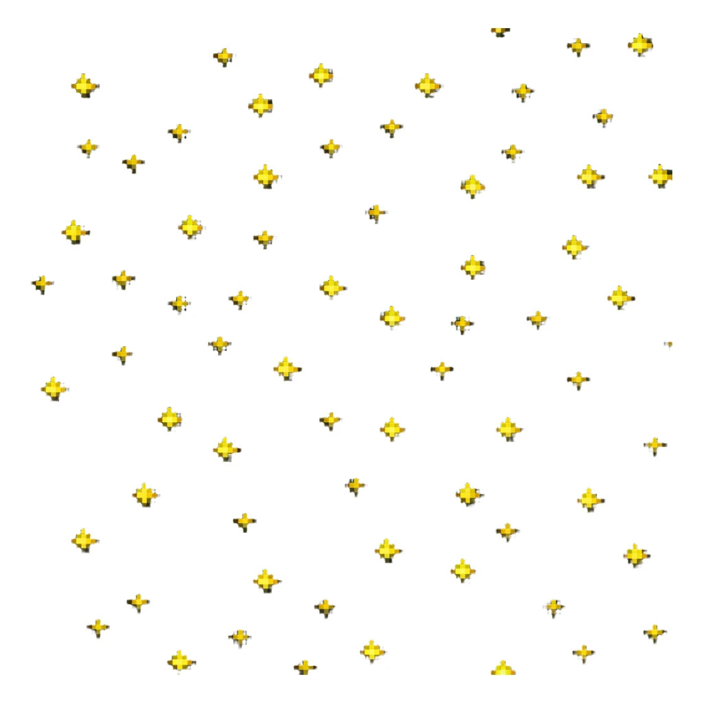 yellow stars twinkling sticker