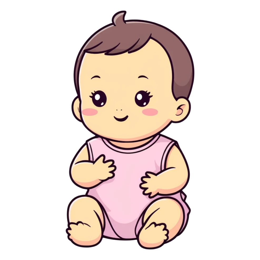 Baby asina girl  sticker