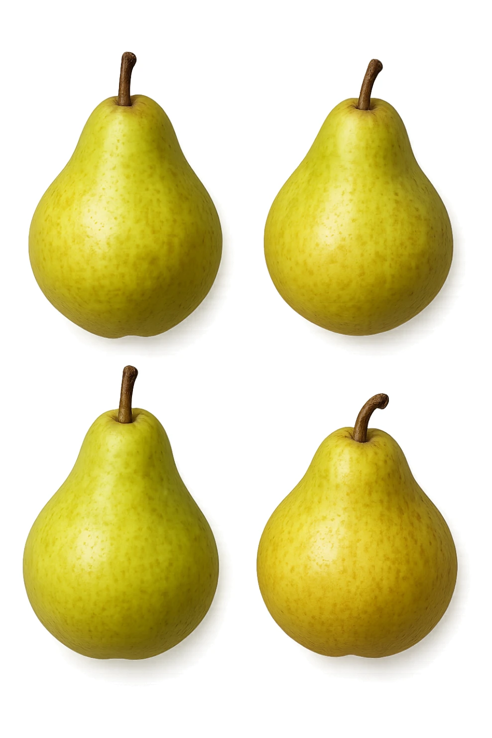 pera visti dall'alto iperrealistiche 4k sticker