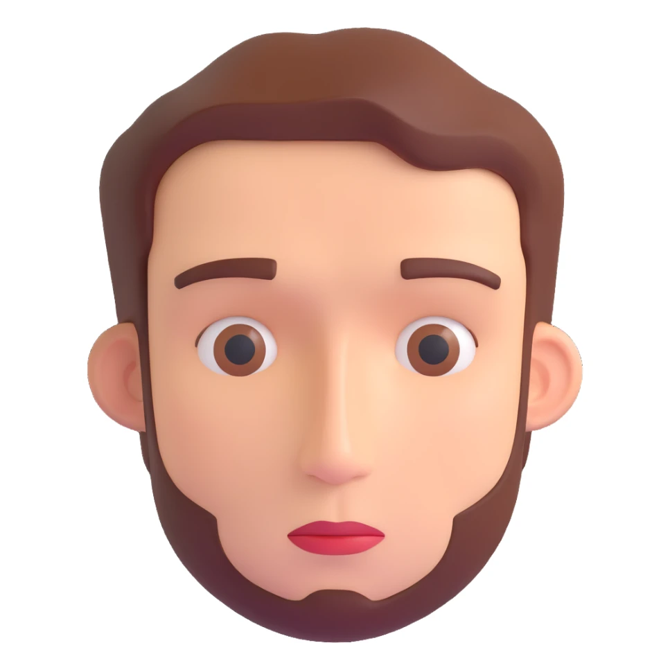 face of a man sticker