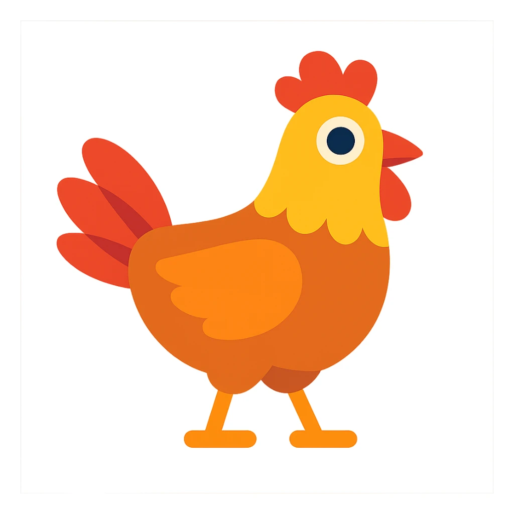 a chicken sticker