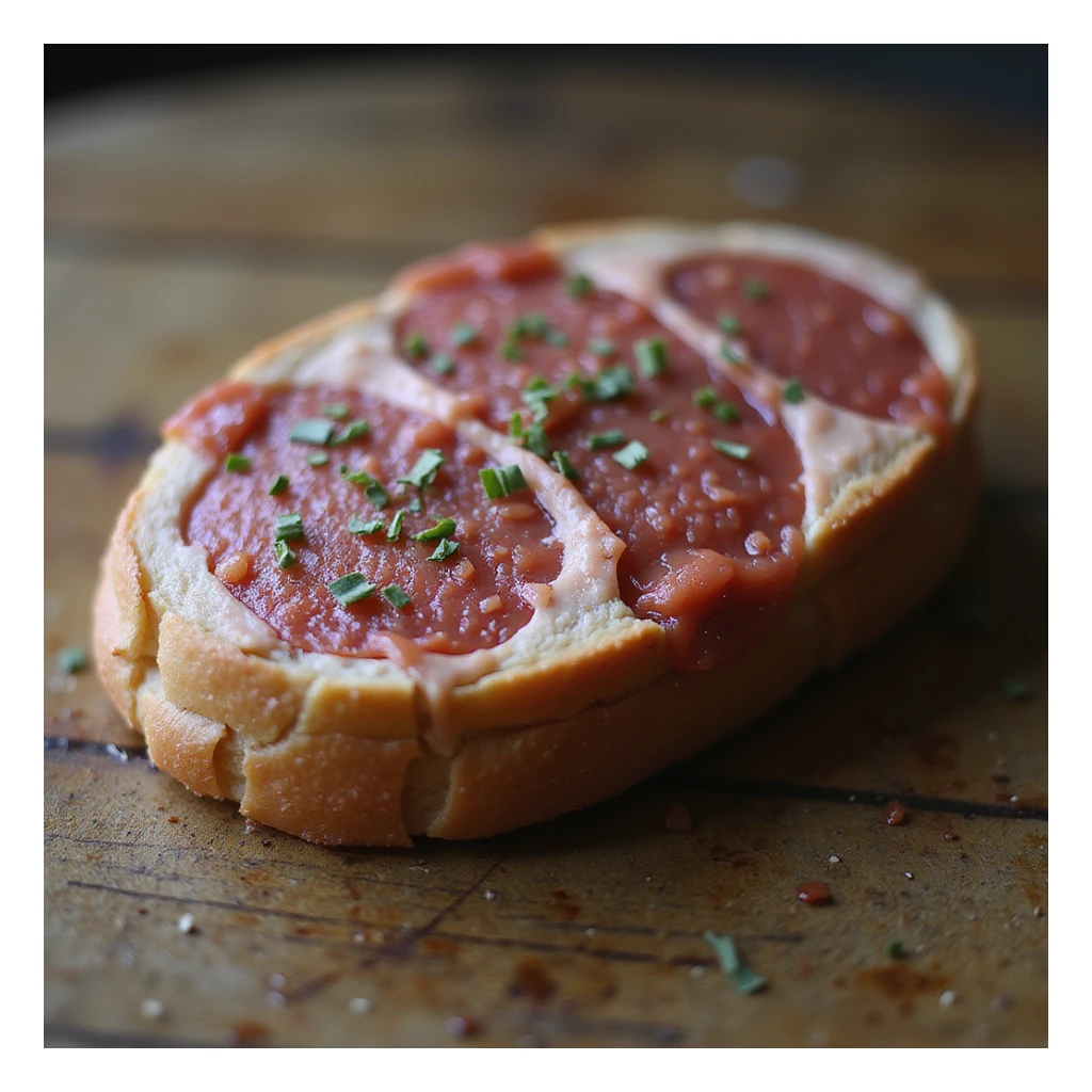 bresaola on isolated background, realistic style, natural colors, photographic details sticker