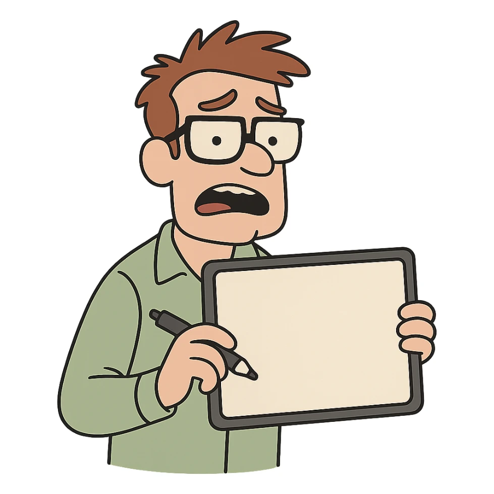 whiteboard with marker, flat icon style, clean lines, minimal color sticker