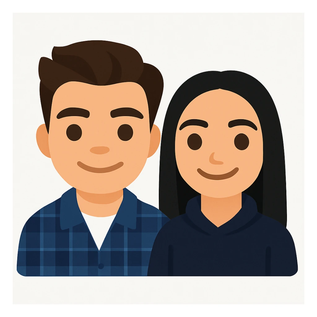 This is my boyfriend and I, make us into an emoji  sticker