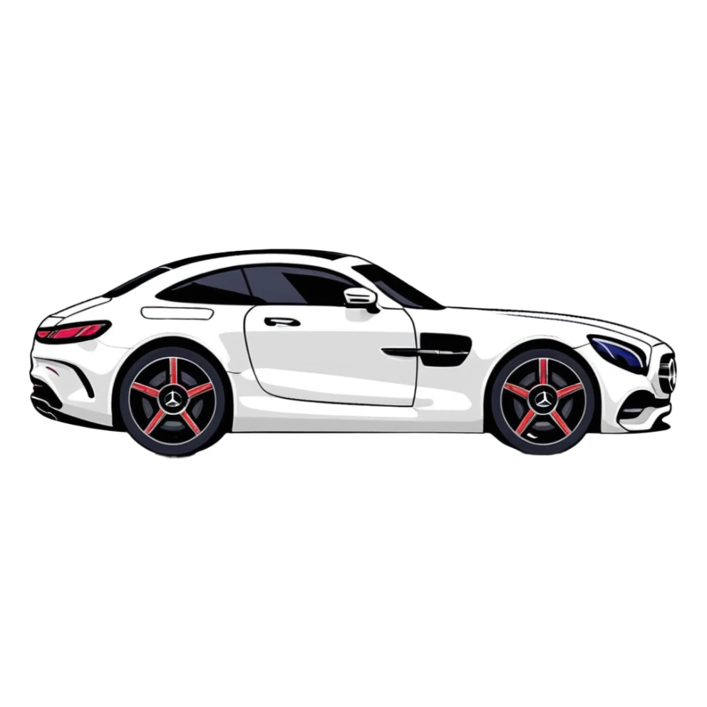 Mercedes luxury car sticker