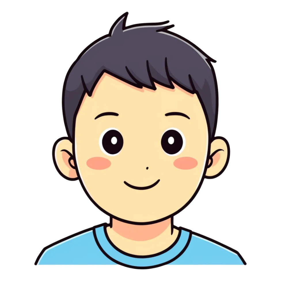 realistic meme of boy sticker