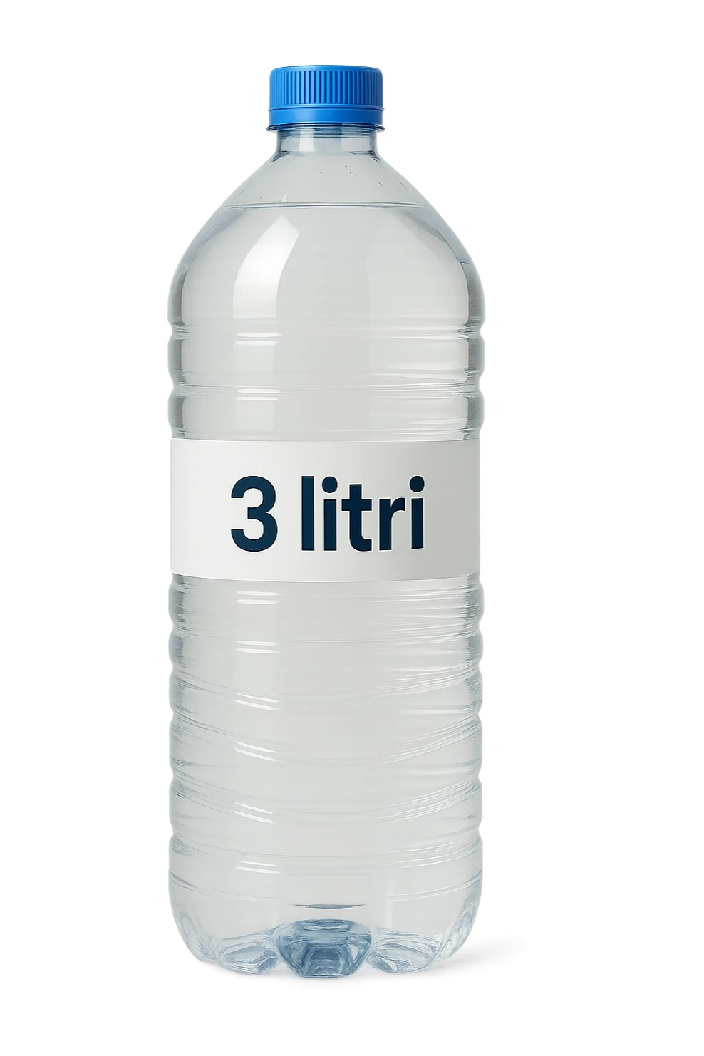 bottiglia di acqua con scritto 3 litri sticker