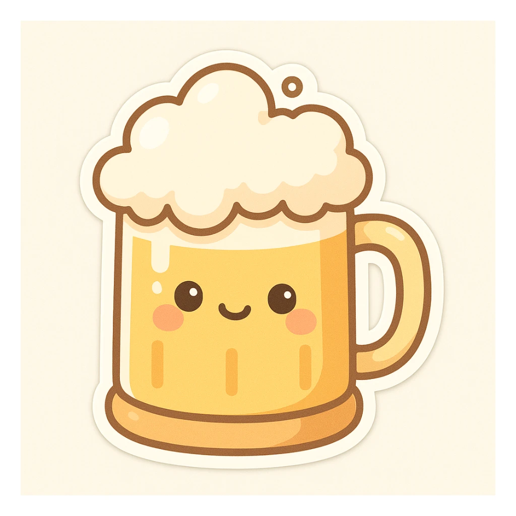 beer mug sticker
