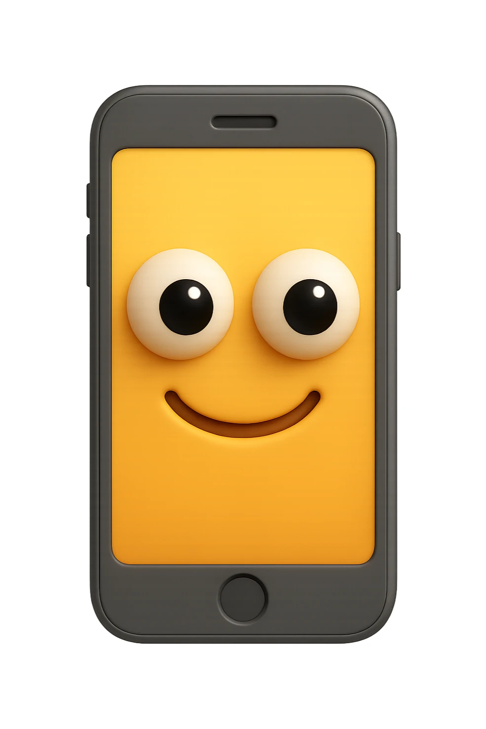 emoji 3d stile iphone di schermo pc con occhi 3d sticker