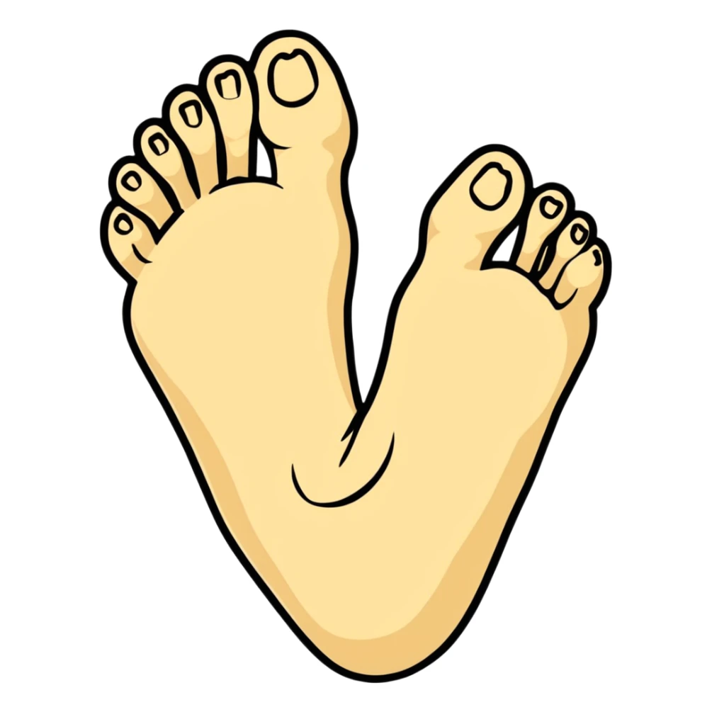 dinosaur foot bones, fossil of prehistoric foot sticker