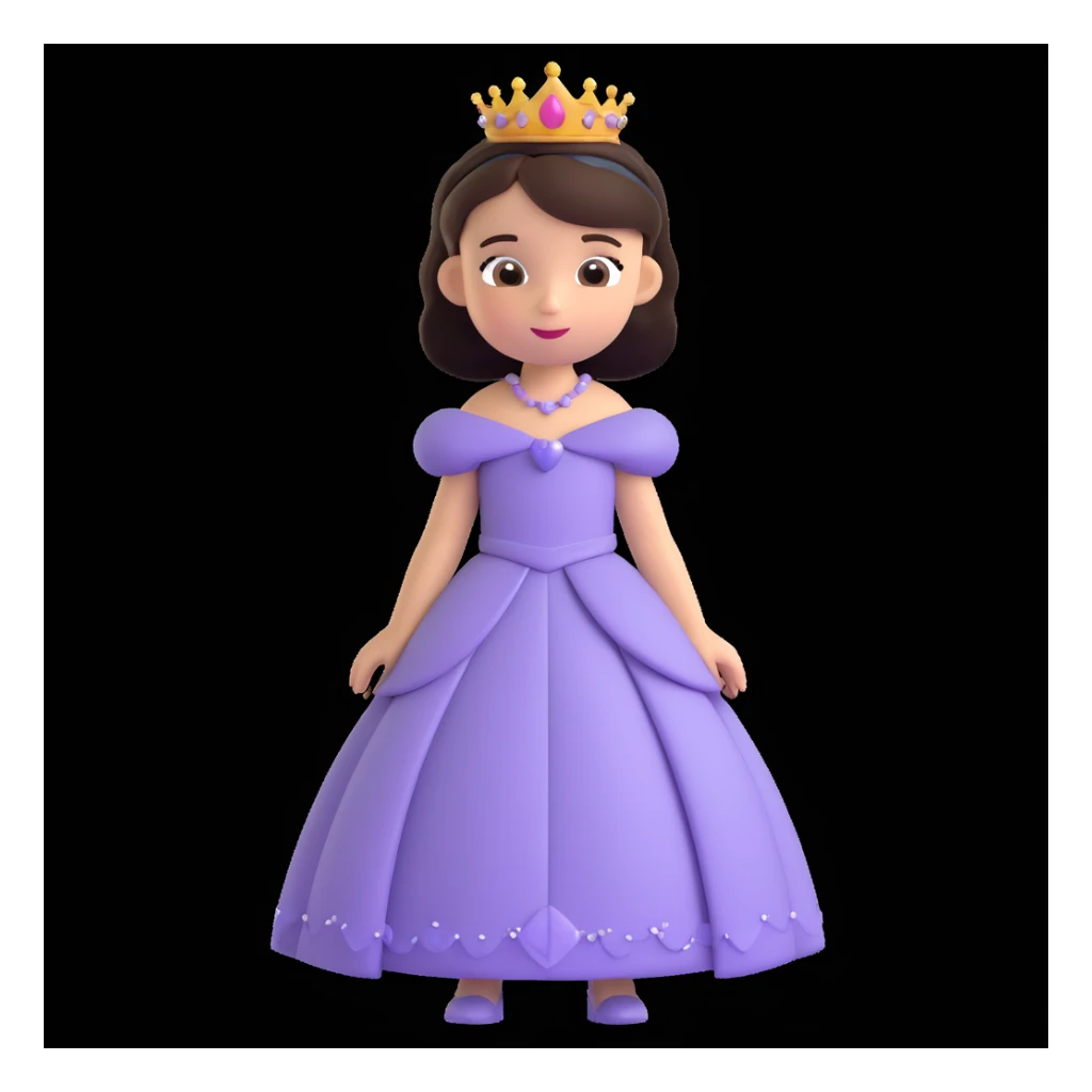 girls in a princess dress sticker
