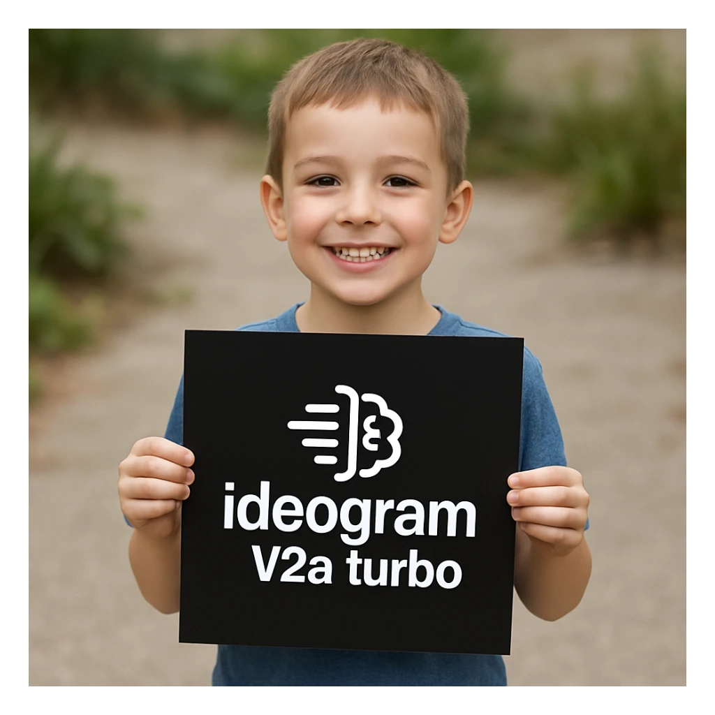 make image of a child holding a poster of this image sticker