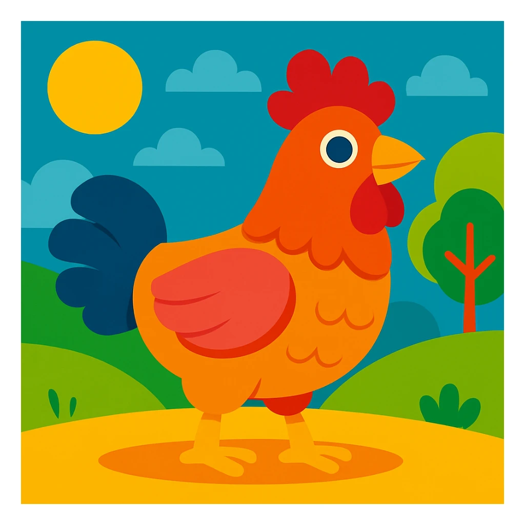 Chicken sticker