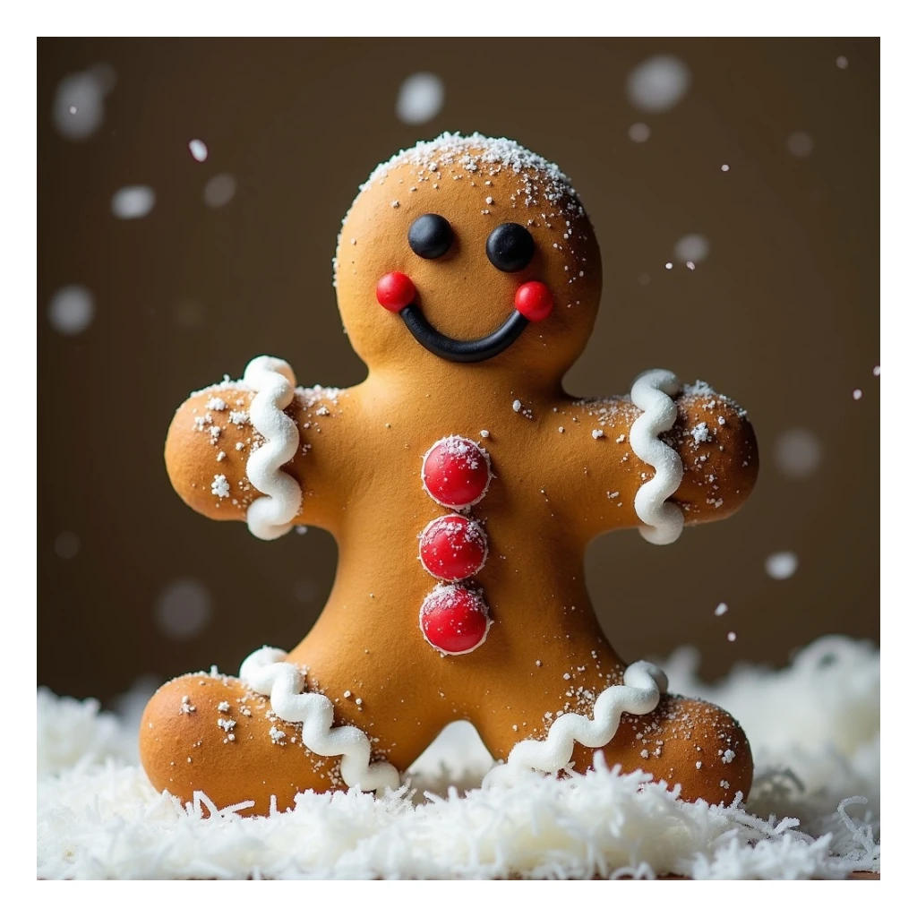 gingerbread man sticker