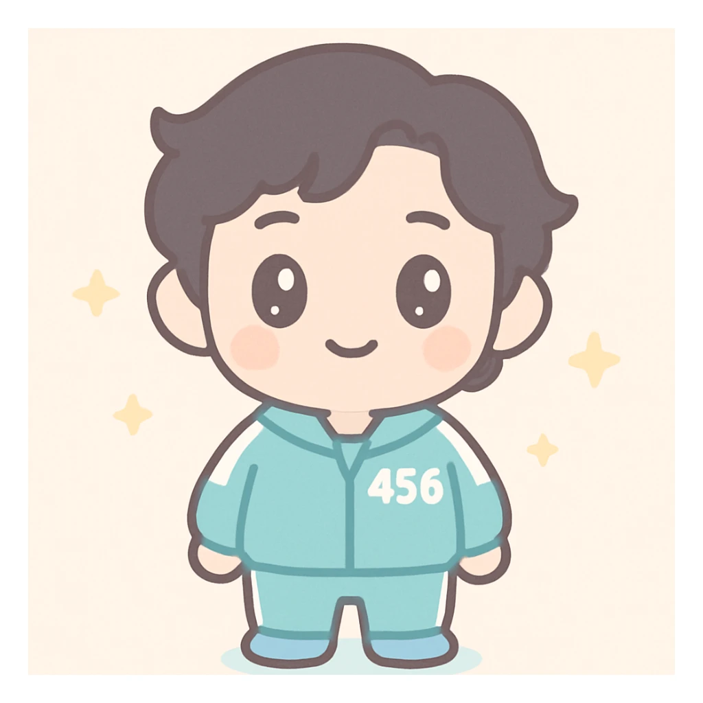 Player 456 From Squid Games sticker