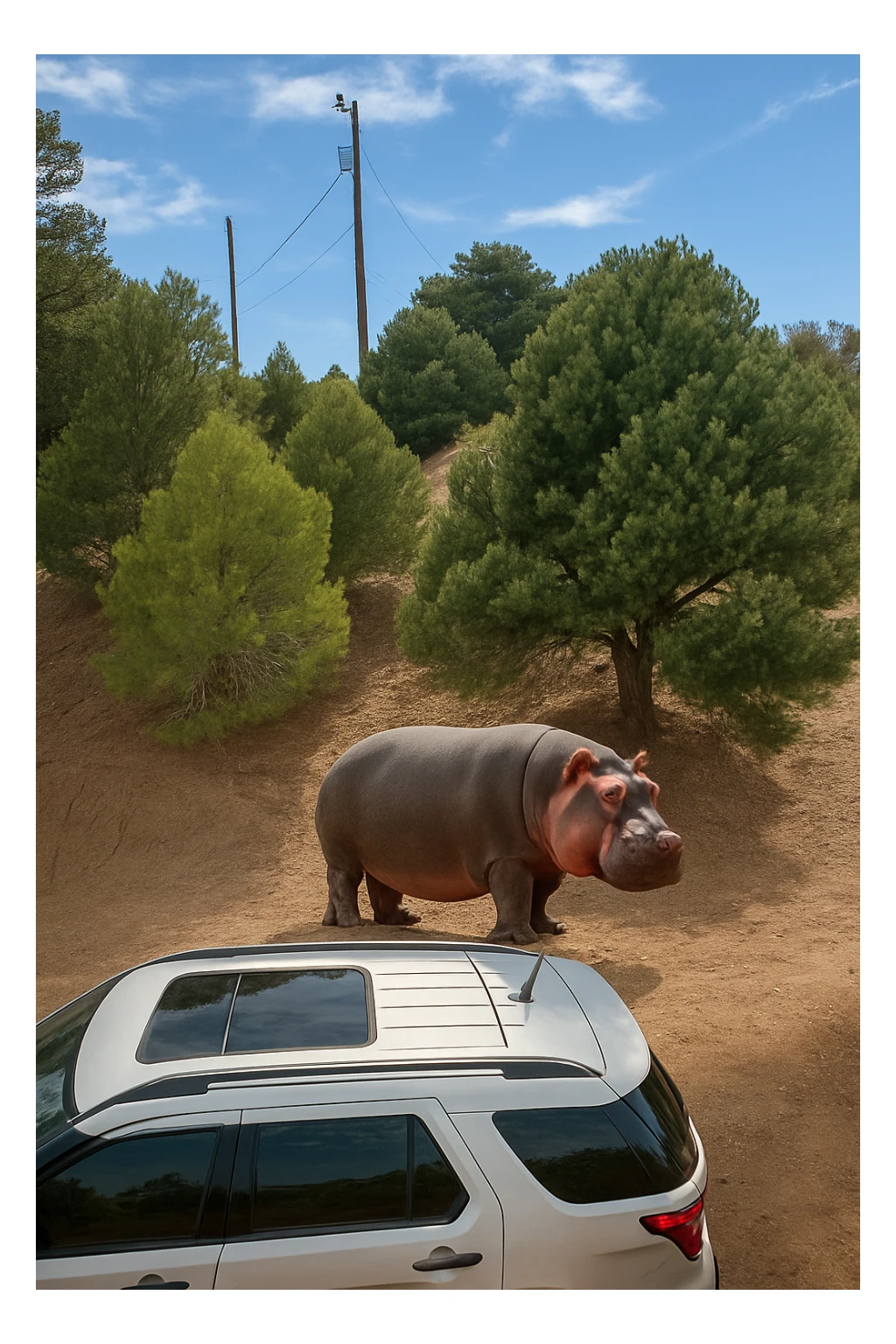 Hippopotamus sticker