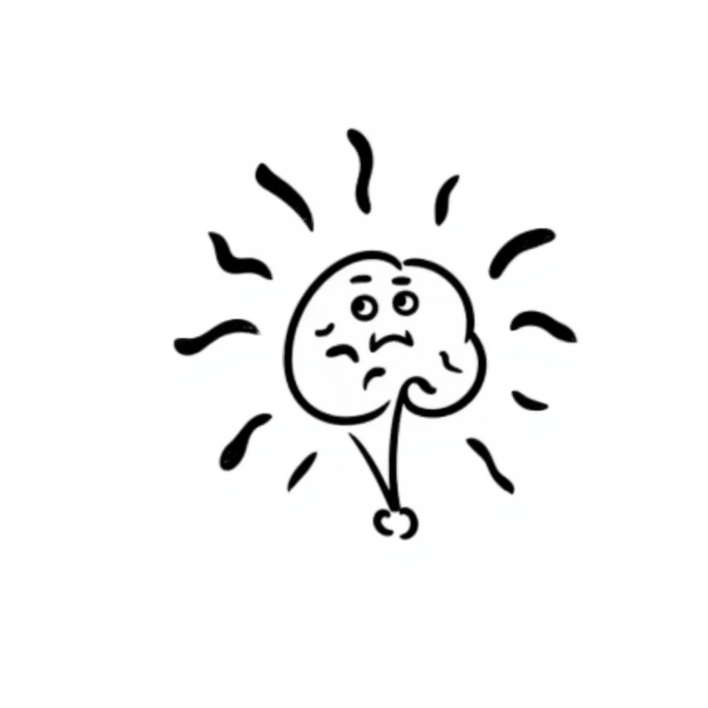 visual interpretation of stinky smell, hand drawn doodle style sticker