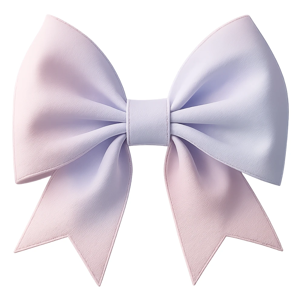 Make the pink gothic bow pastel colored in a photorealistic style. Keep the background transparent. sticker