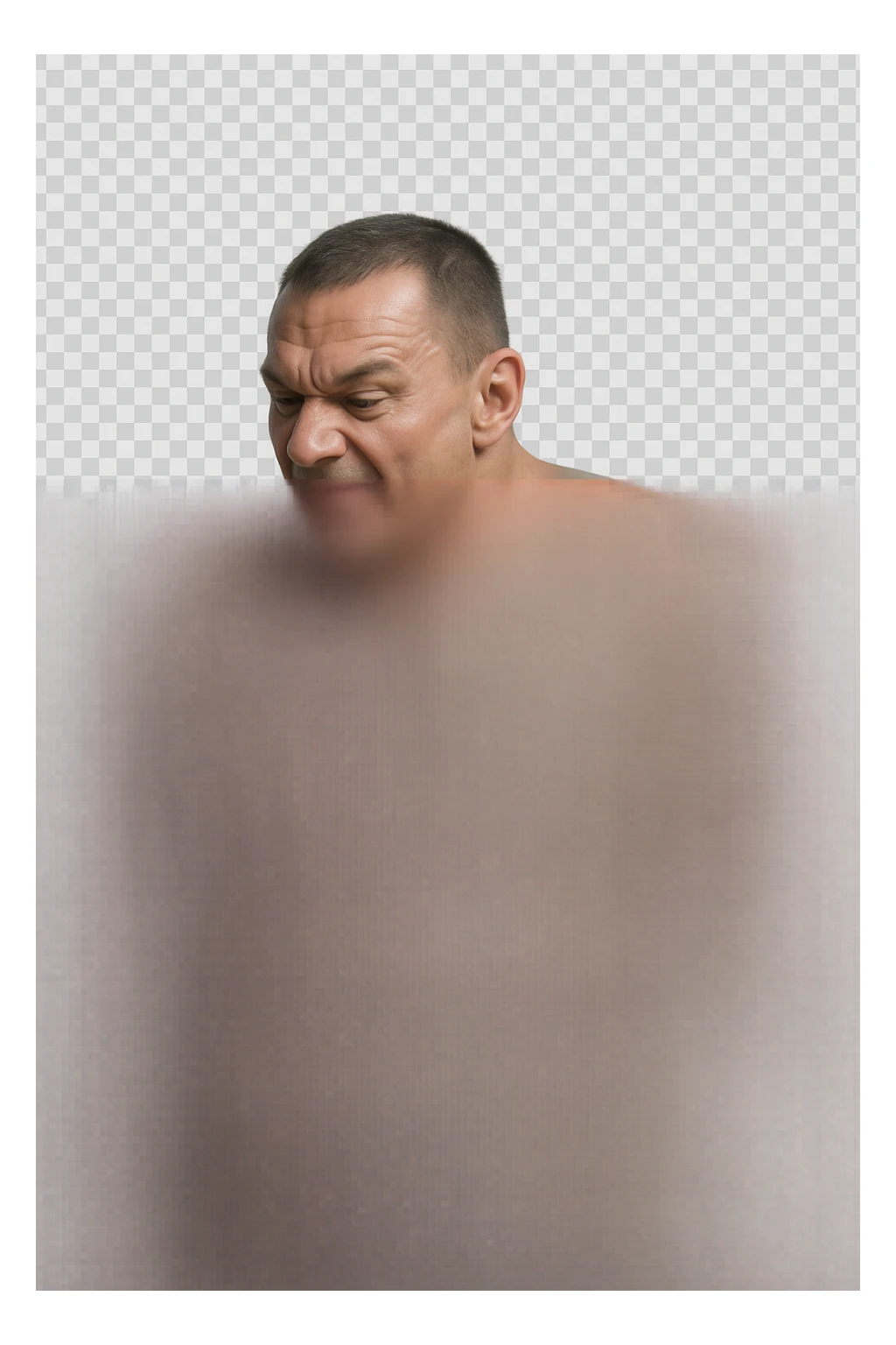 bodybuilder che mangia affamato un panino, iperrealistico 4k sticker