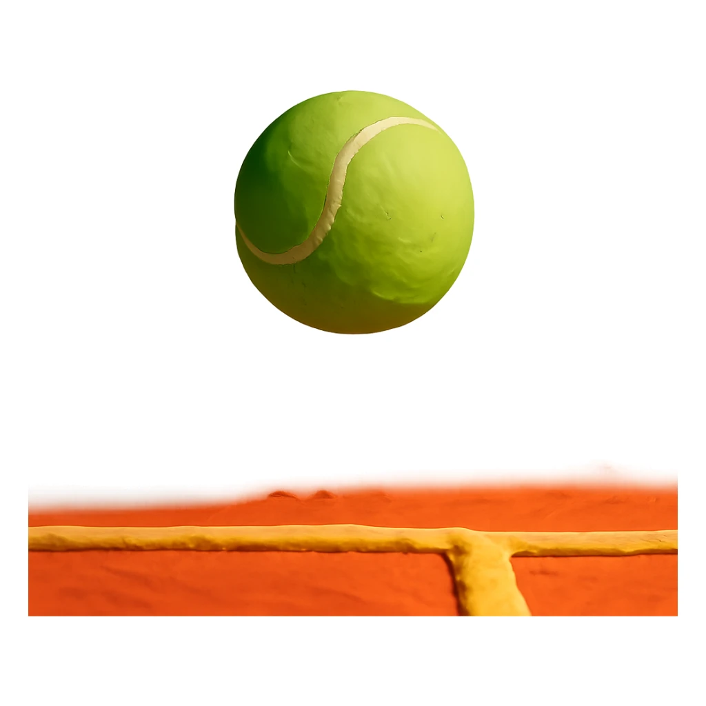 tennis ball bouncing sticker