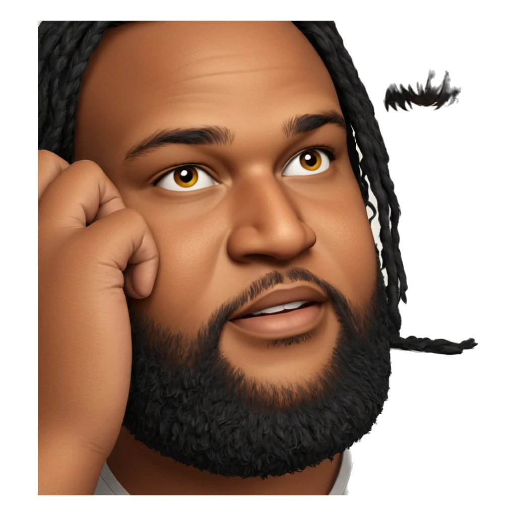 realistic portrait of a man sticker