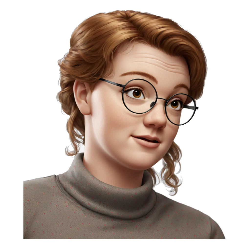 realistic portrait of a girl sticker