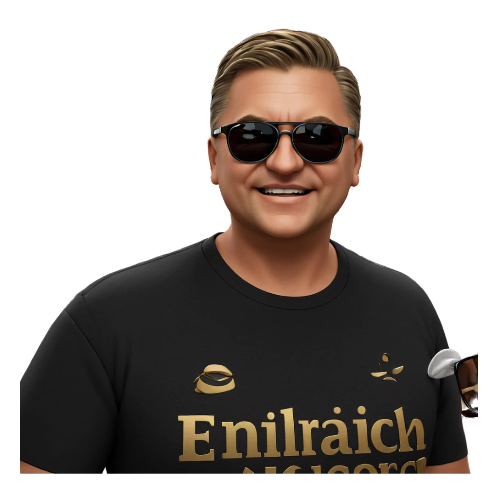 cool boy with sunglasses sticker