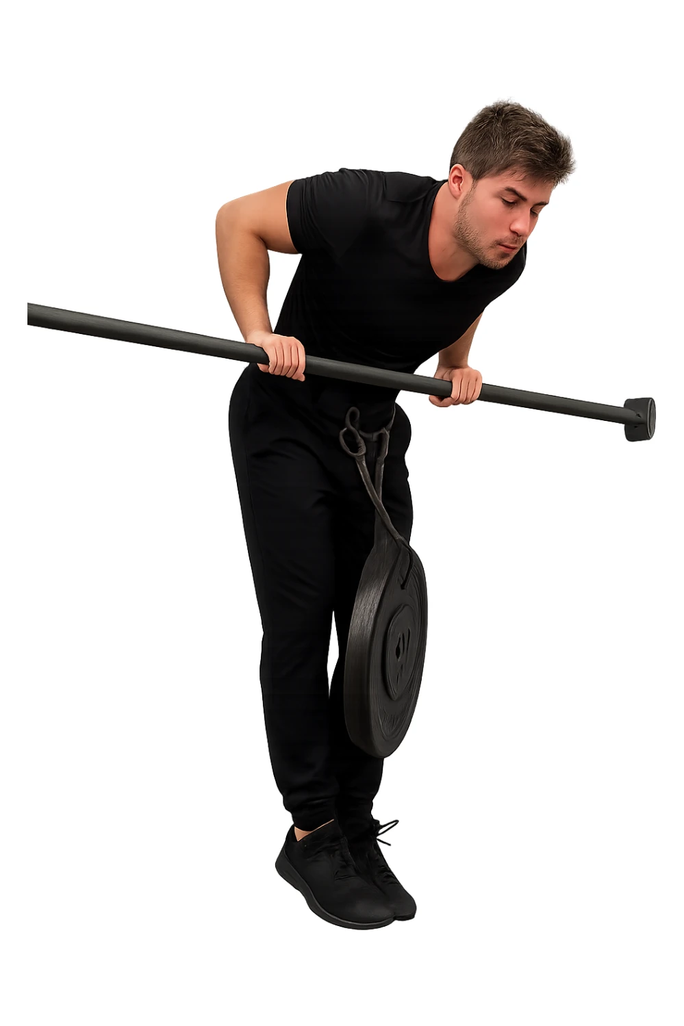 uomo che fa il Muscle Up sticker