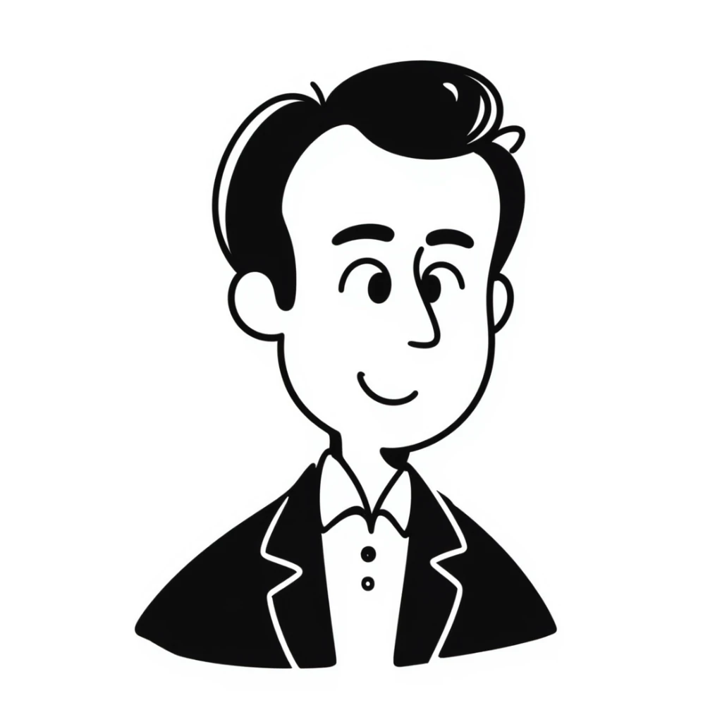 sketch of Emmanuel Macron sticker