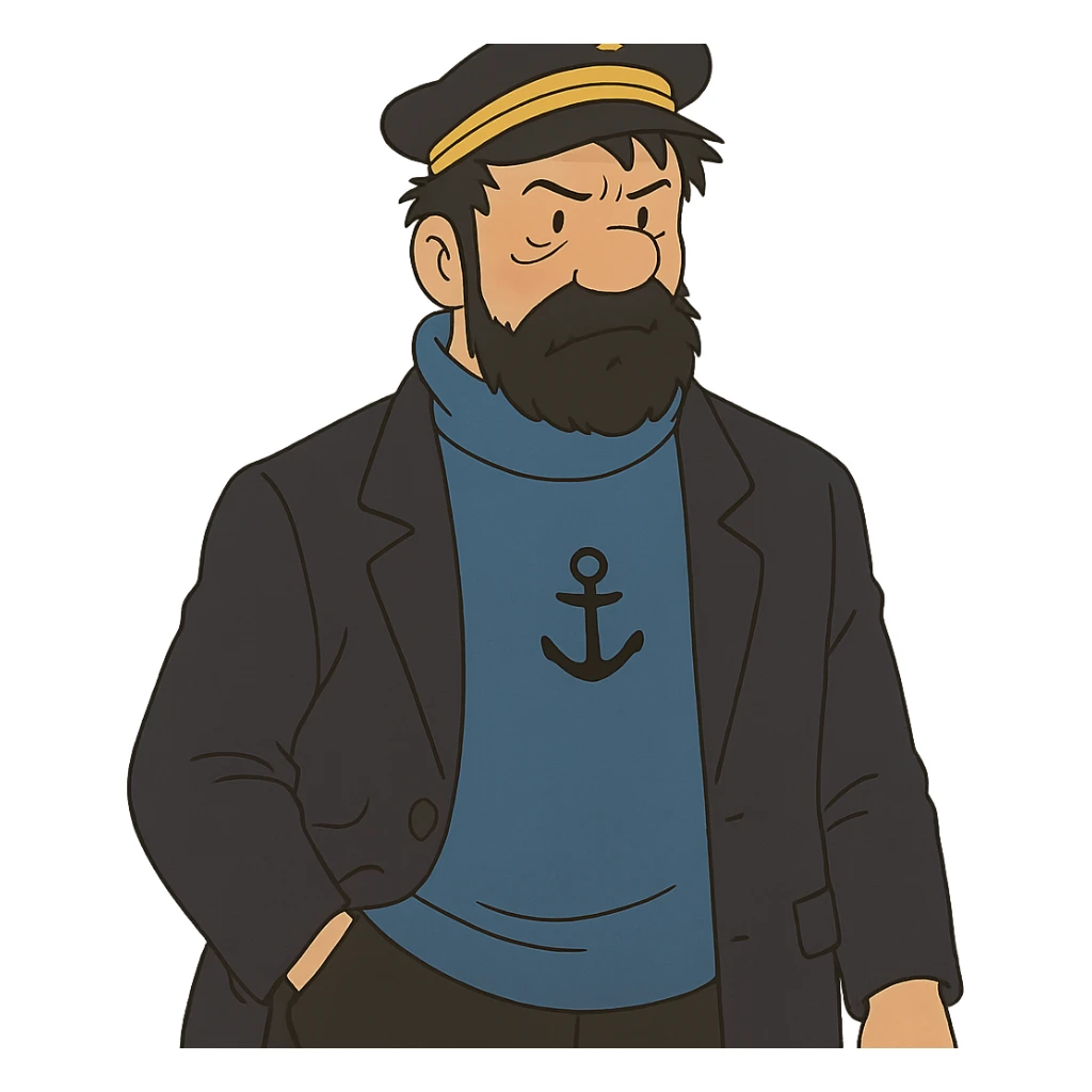 Captain Haddock sticker