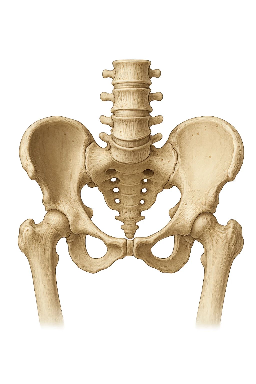 ossa del bacino umano realistico anatomico sticker