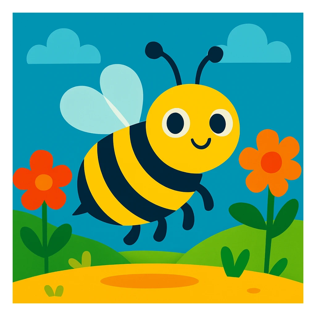 Bee sticker