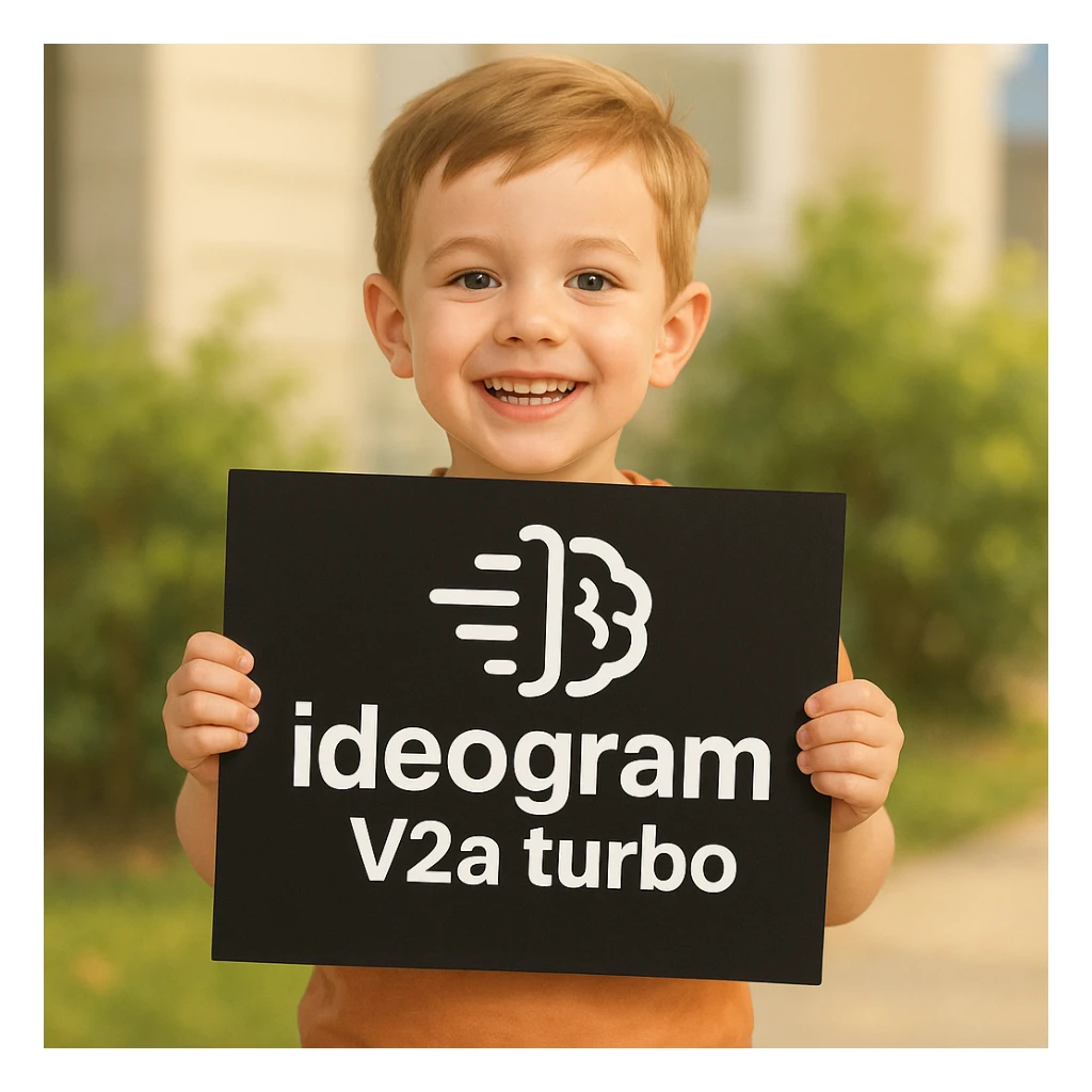 make image of a child holding a poster of this image sticker