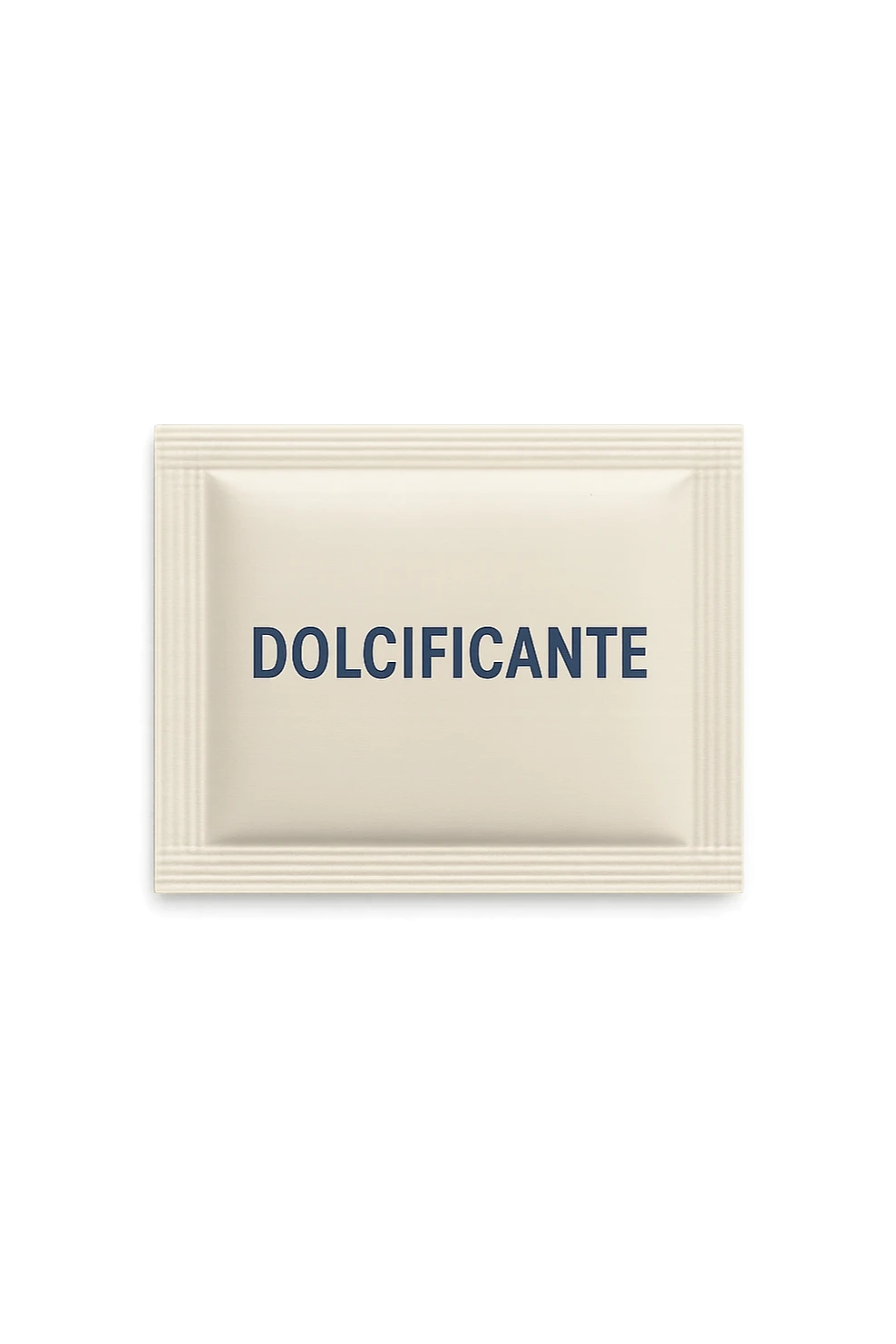 boccetta di dolcificante con la scritta "DOLCIFICANTE" SULL'ETICHETTA, ISOLATA SU SFONDO BIANCO sticker