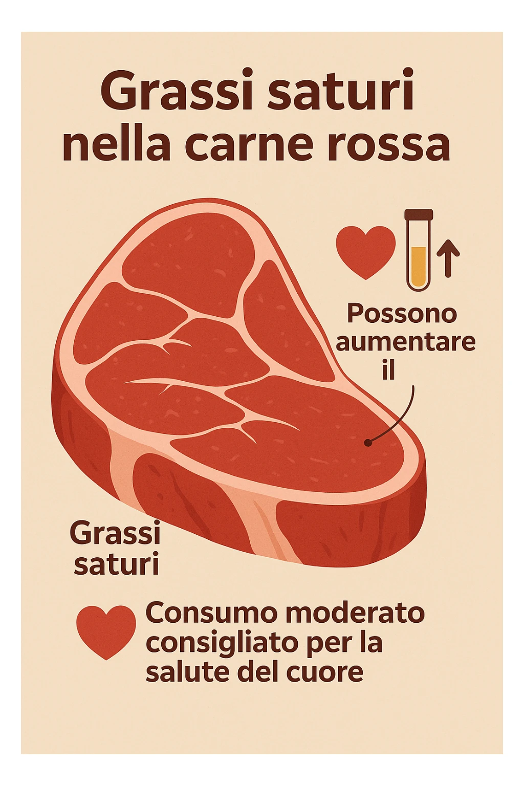 grassi saturi carne rossa in italiano sticker