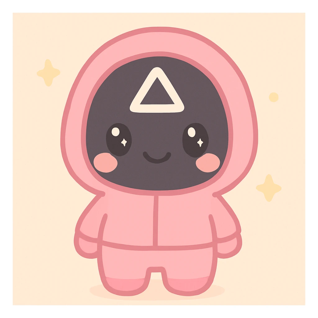 Squid Game, Pink Suit Warden sticker