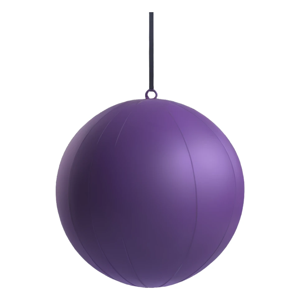 Exercise yoga ball gym equipment floating in the air, bright colors sticker