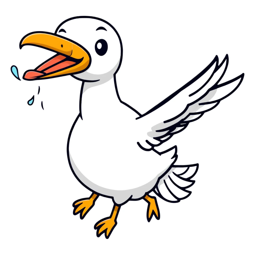 human baby in a bundle being carried by a flying stork sticker