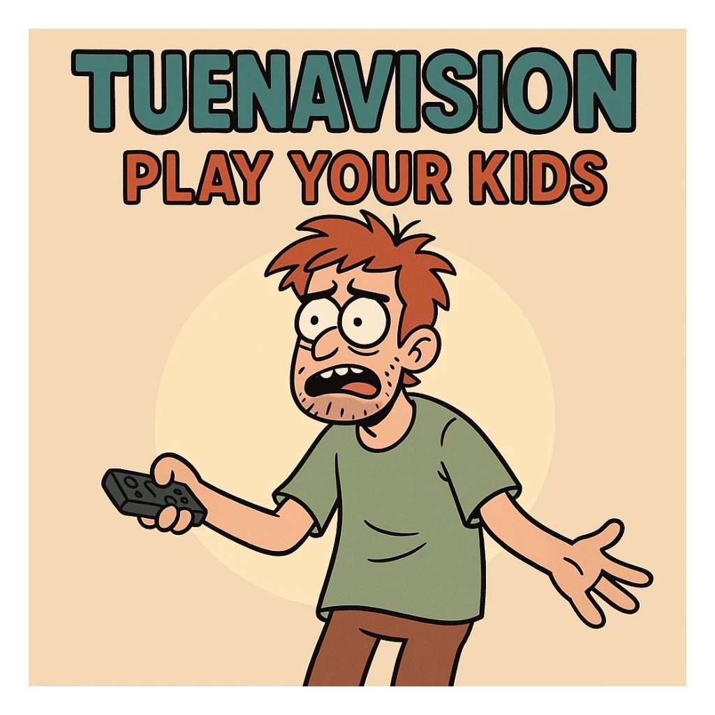 TUENAVISION play your kids sticker