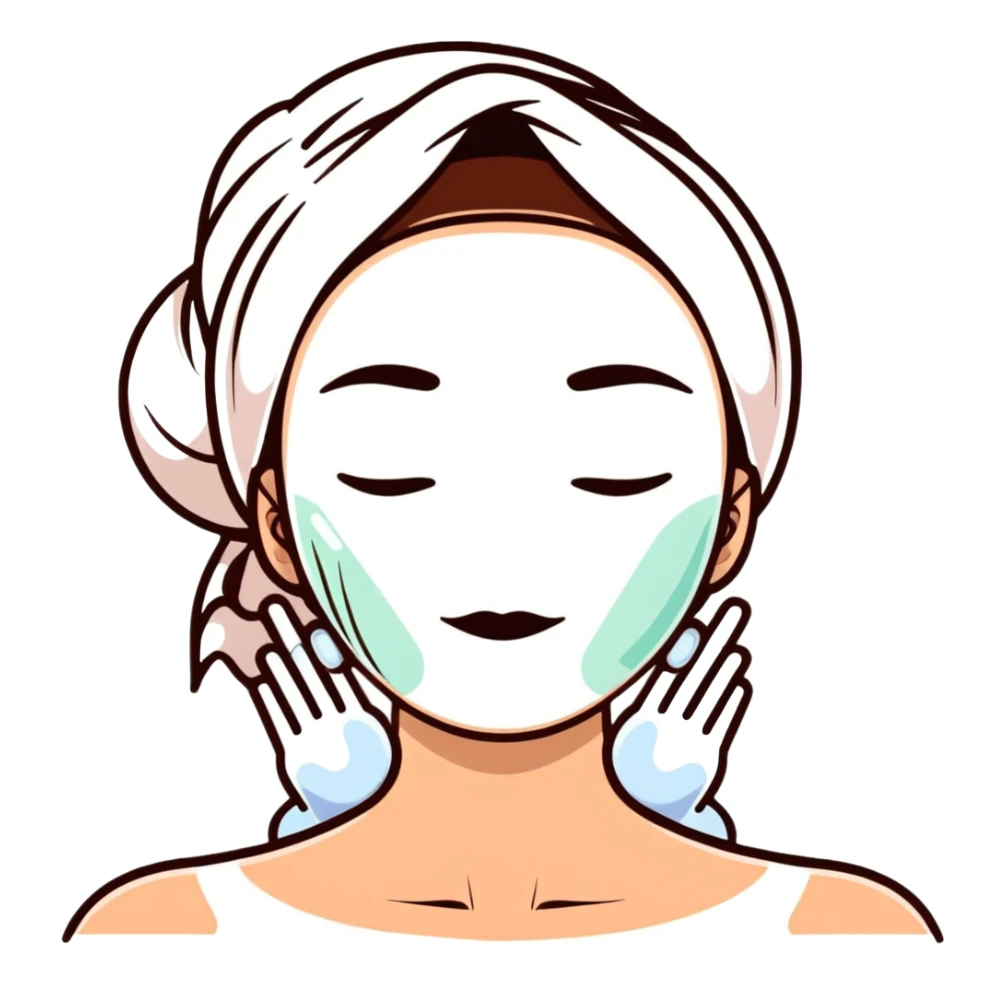 skincare for oily skin, face treatment sticker