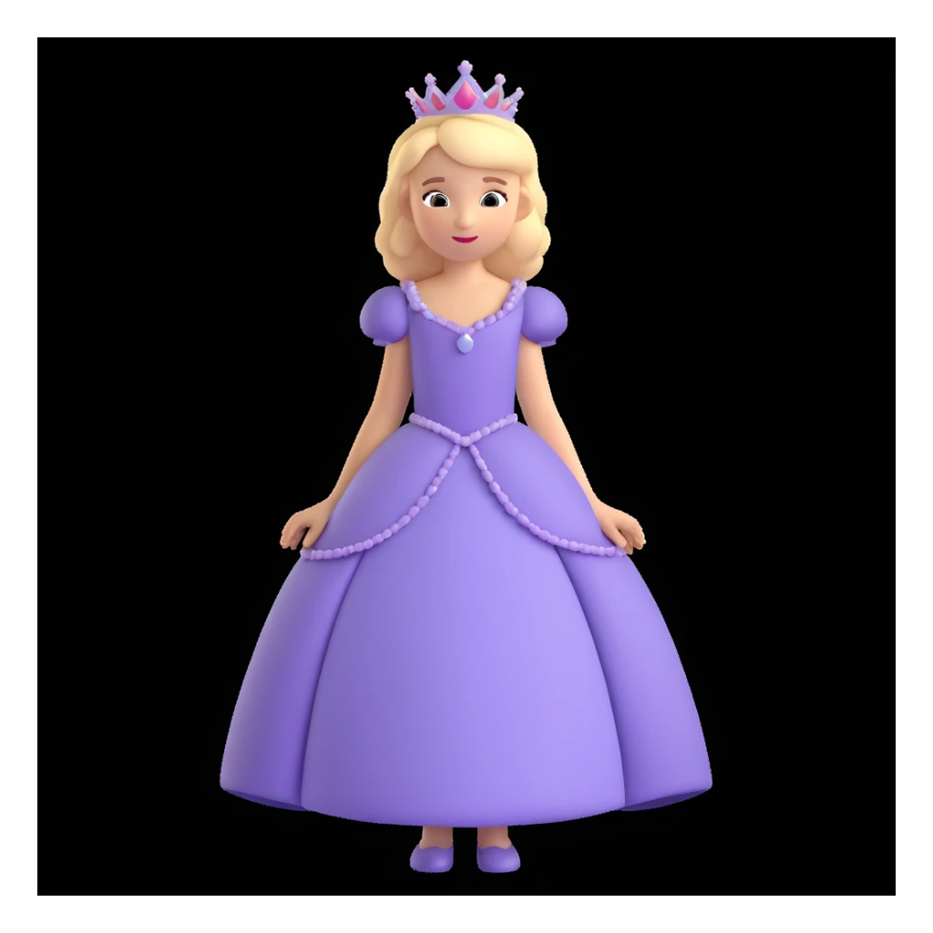 girls in a princess dress sticker
