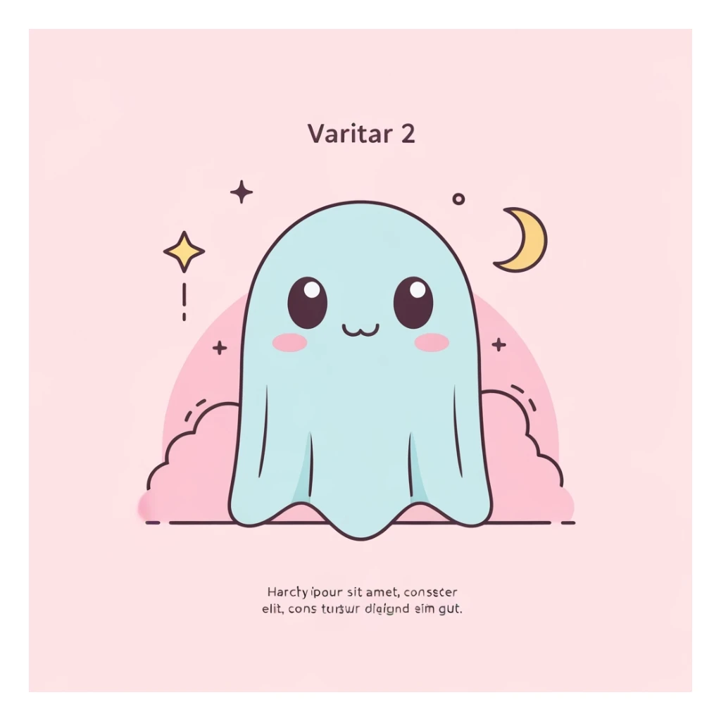 pastel horror banner, cute, expressive, minimal, variation 2 sticker