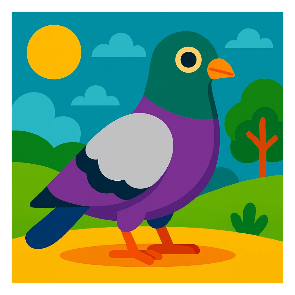 Pigeon sticker