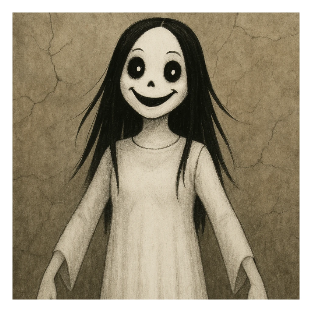 Make the character look happy, keeping the same style and background as the original image. sticker