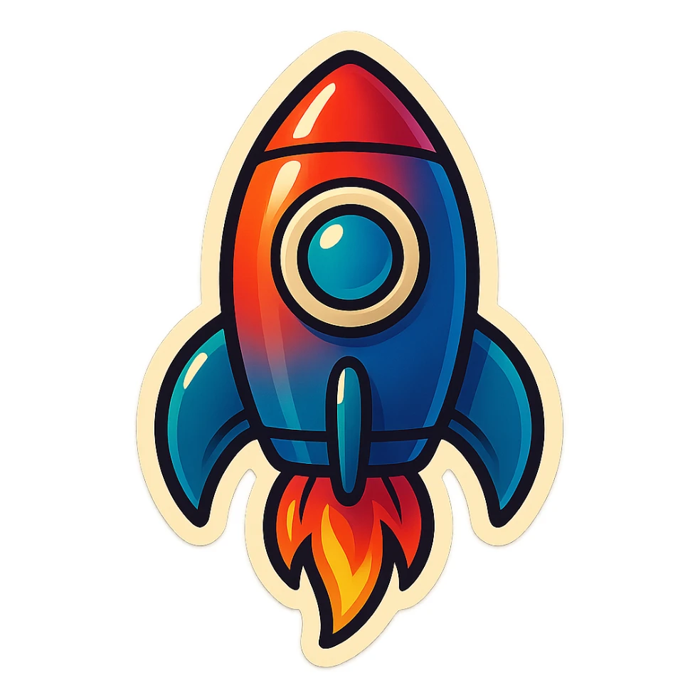 rocket sticker