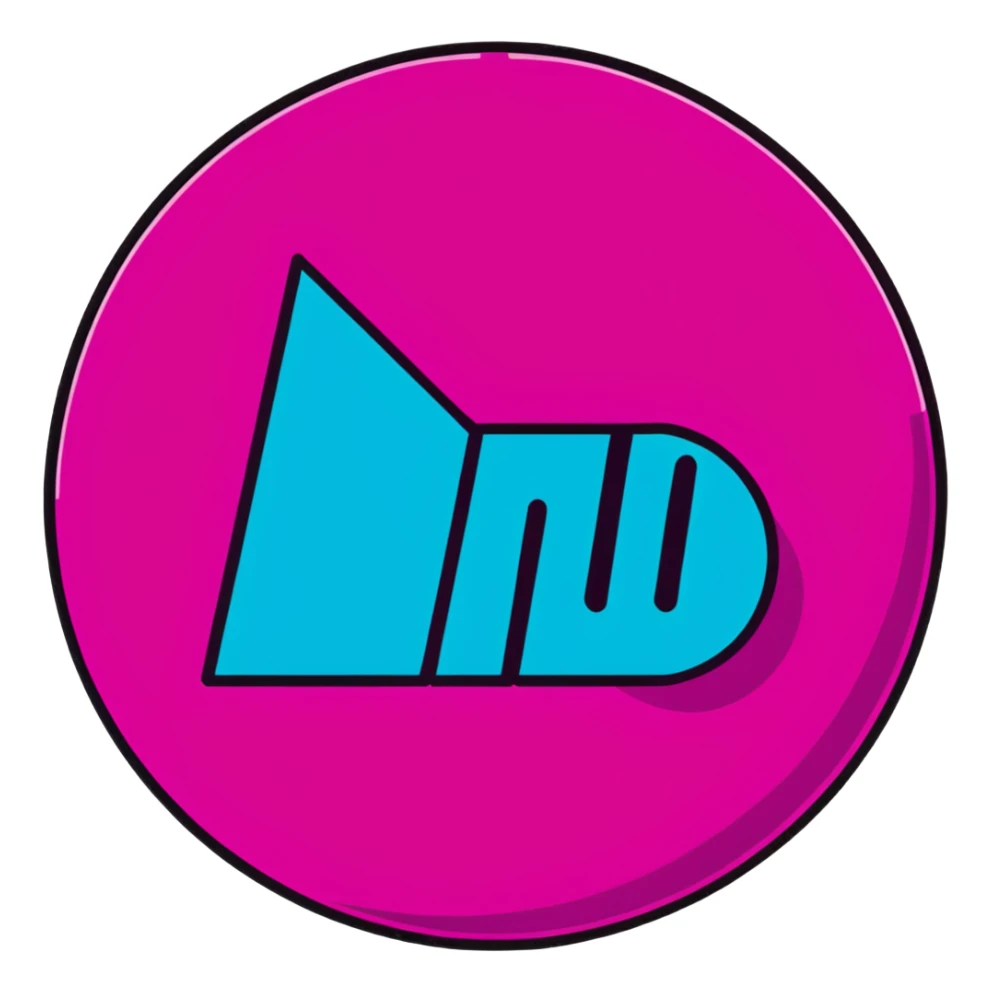 Minimalist sticker with white 'tt' letters on a black circle with cyan, magenta, and yellow dots below, NEW DROP text with street style influence sticker